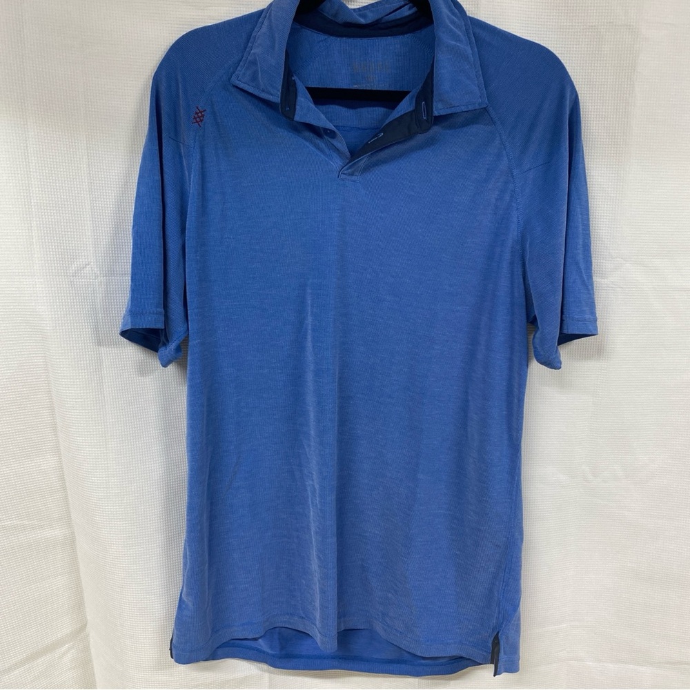 Rhône Men's Blue Polo Shirt Size M